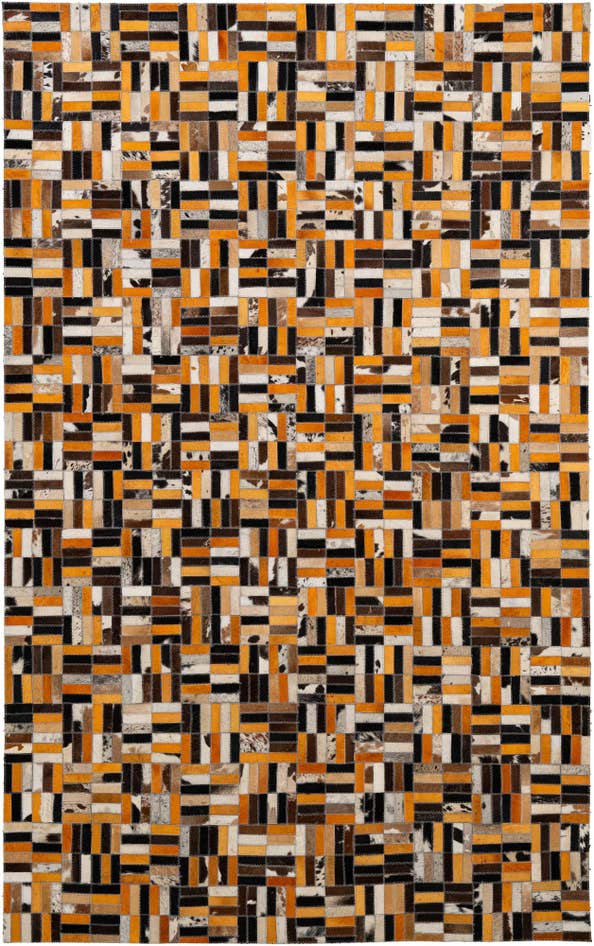 Detail image of 5' x 7' 11 Cowhide - Patchwork Rug