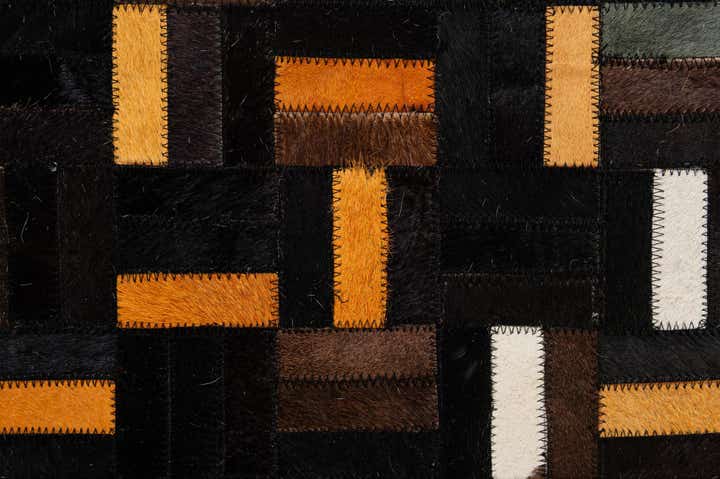 5' 1 x 8' 1 Cowhide - Patchwork Rug