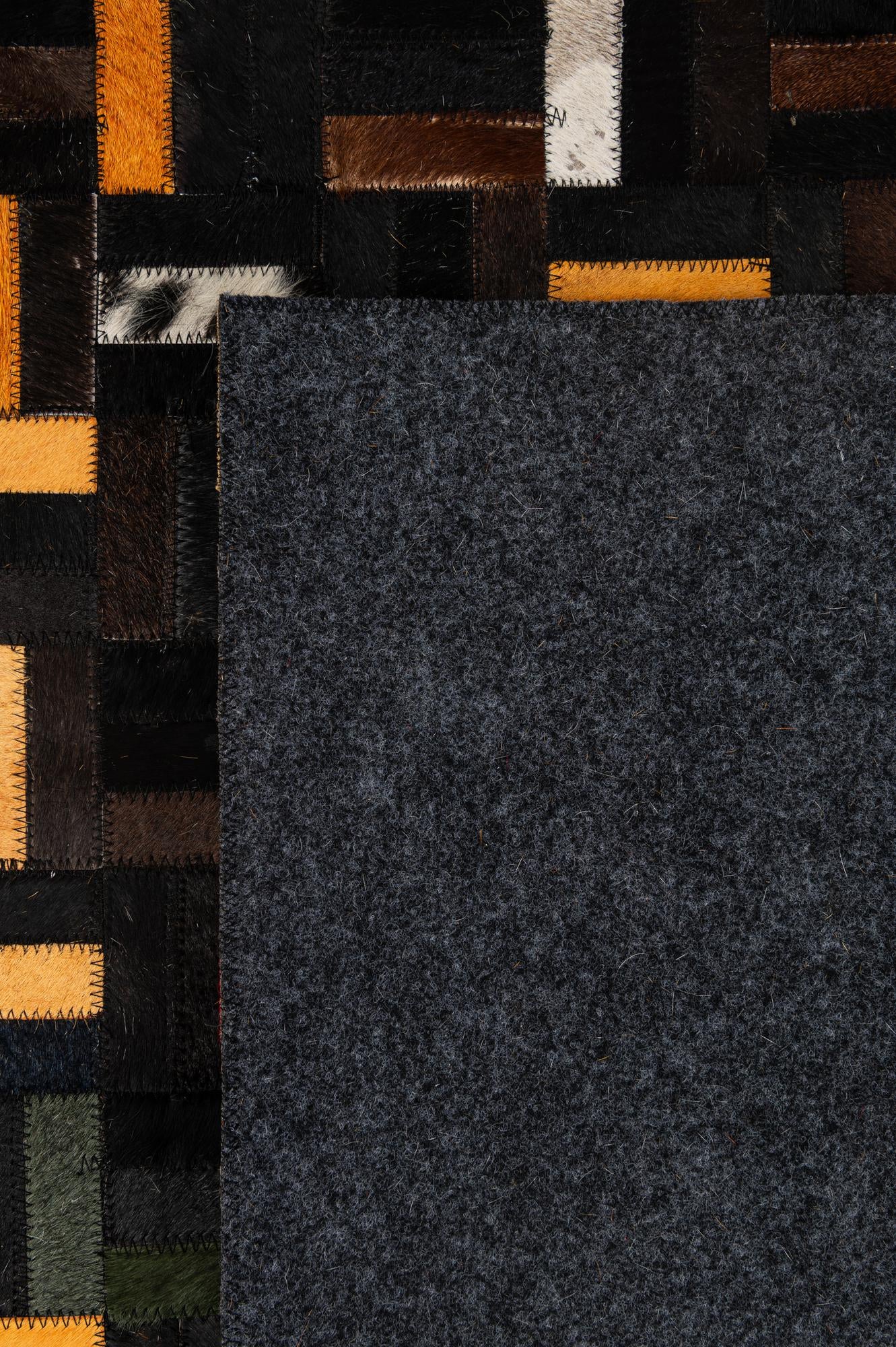 5' 1 x 8' 1 Cowhide - Patchwork Rug