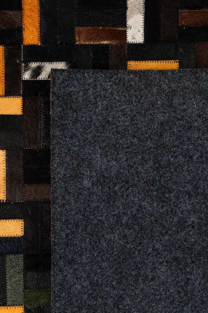 5' 1 x 8' 1 Cowhide - Patchwork Rug