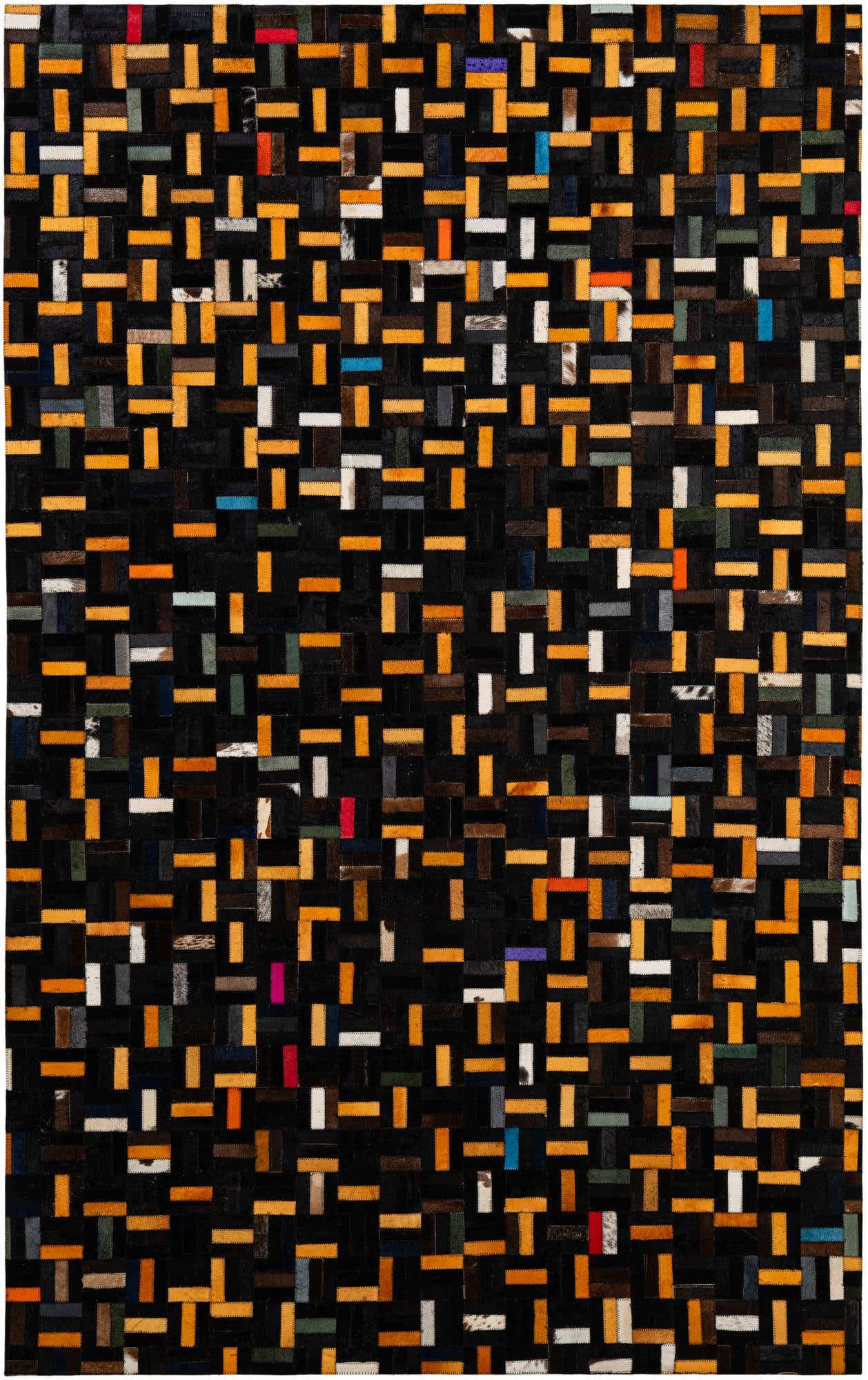 5' 1 x 8' 1 Cowhide - Patchwork Rug