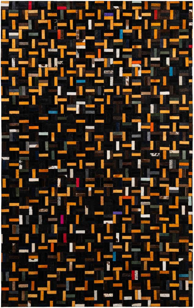 5' 1 x 8' 1 Cowhide - Patchwork Rug