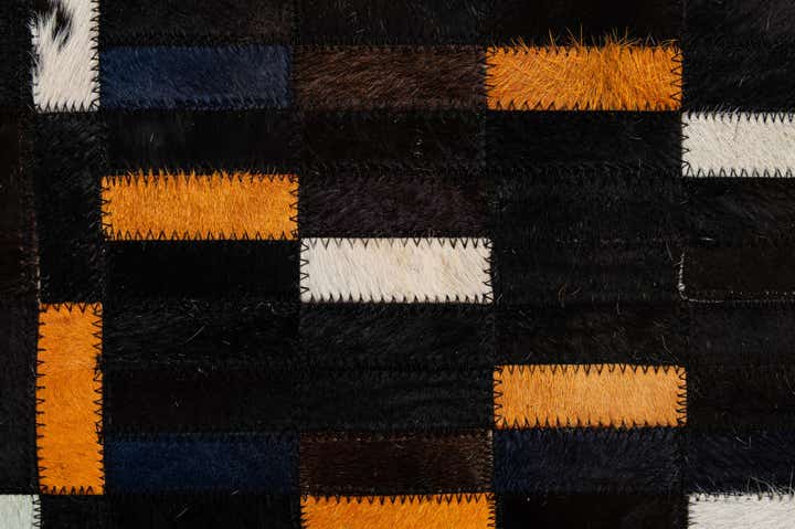 5' 2 x 7' 11 Cowhide - Patchwork Rug