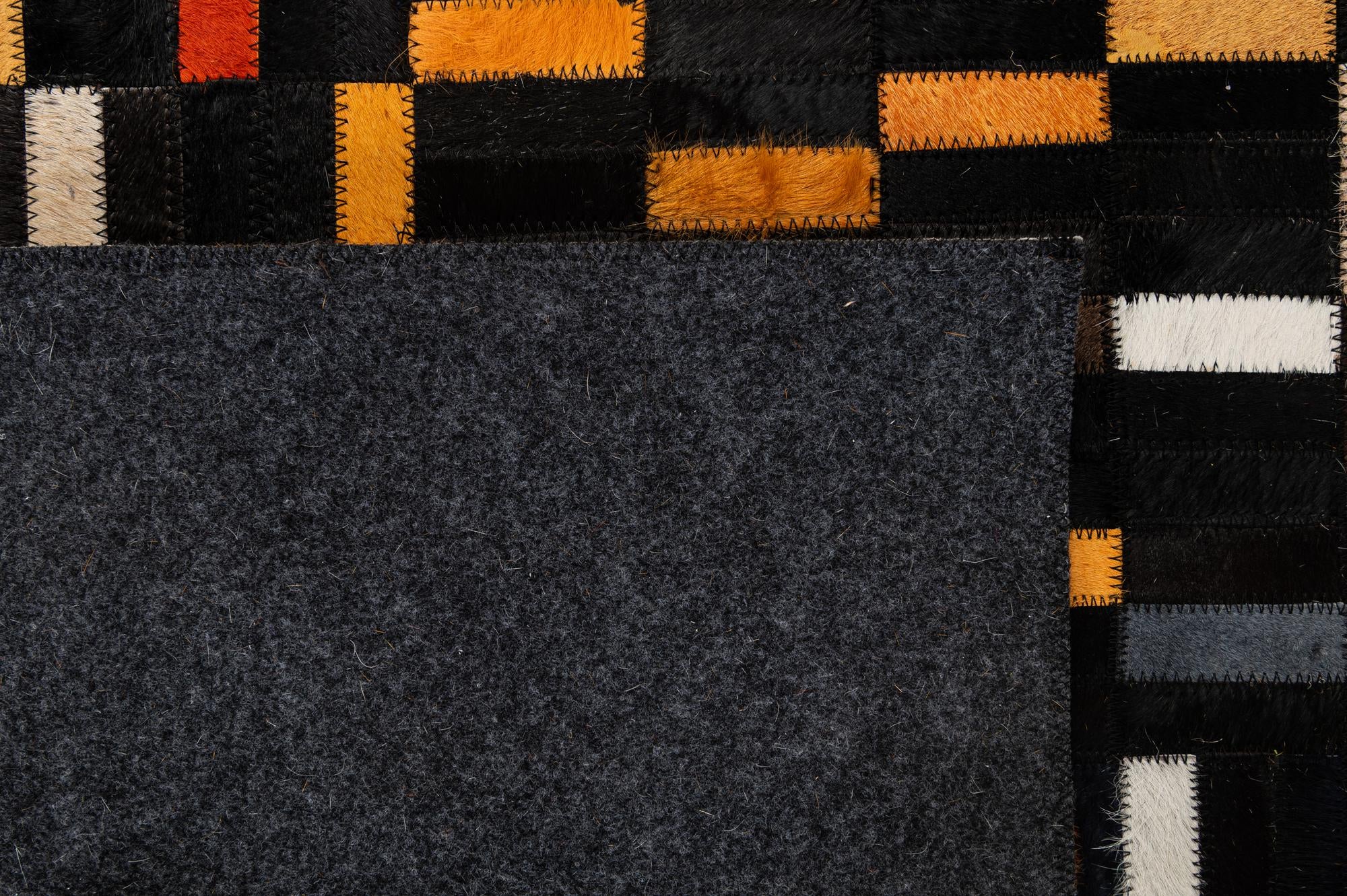 5' 2 x 7' 11 Cowhide - Patchwork Rug
