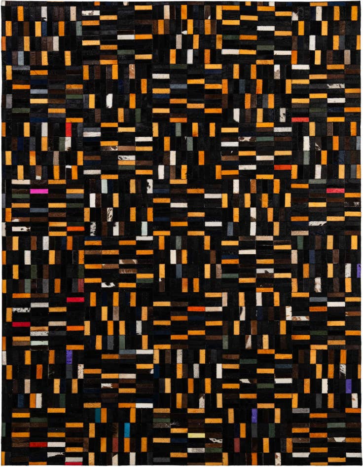 Detail image of 5' 2 x 7' 11 Cowhide - Patchwork Rug
