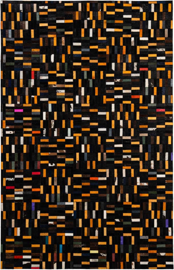 Detail image of 5' 2 x 7' 11 Cowhide - Patchwork Rug