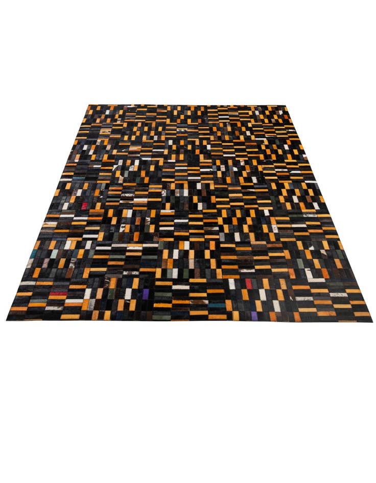 Detail image of 5' x 8' Cowhide - Patchwork Rug