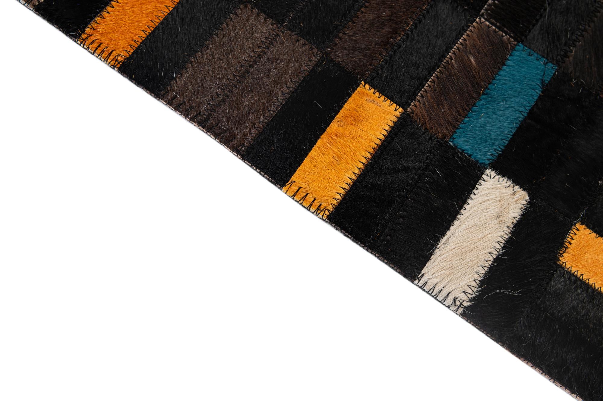 5' x 8' Cowhide - Patchwork Rug