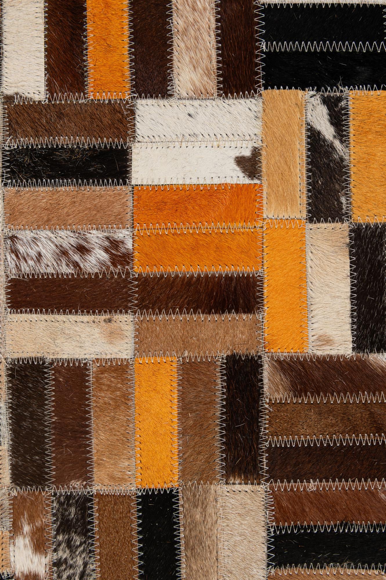 5' x 7' 11 Cowhide - Patchwork Rug