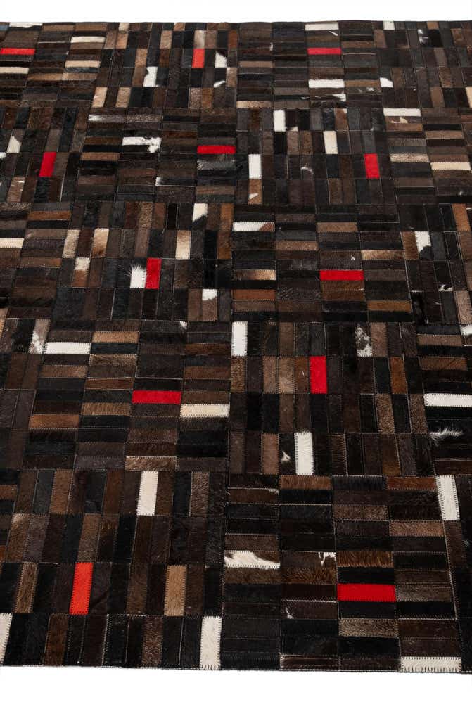 5' 1 x 8' Cowhide - Patchwork Rug