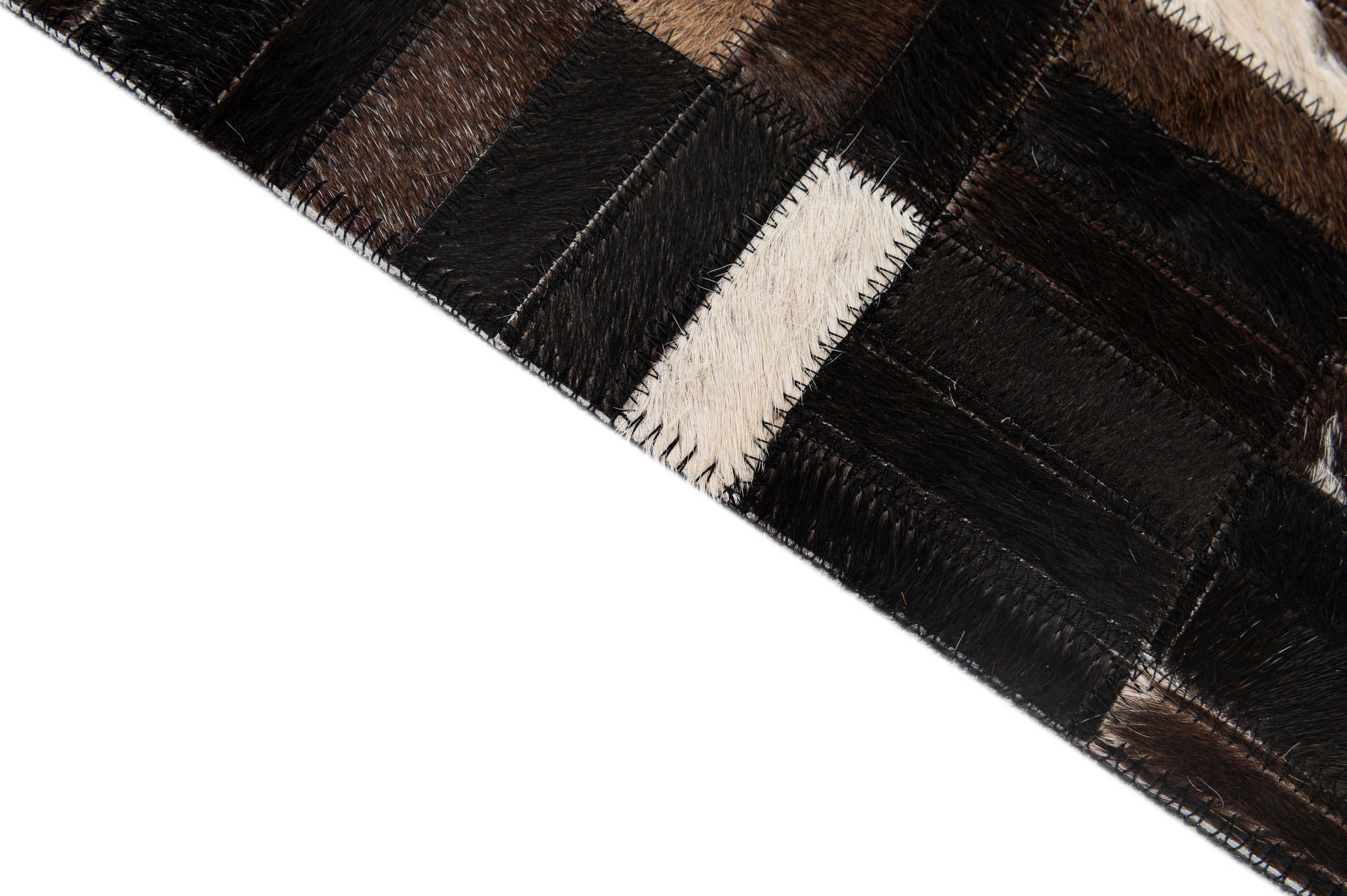 5' 1 x 8' Cowhide - Patchwork Rug