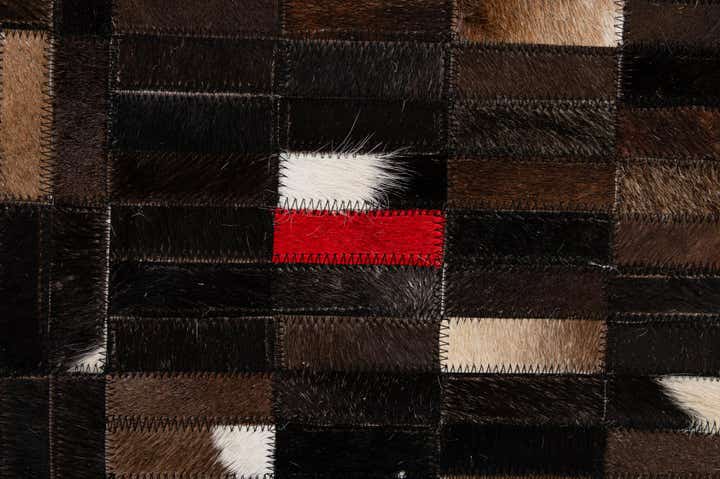 5' 1 x 8' Cowhide - Patchwork Rug
