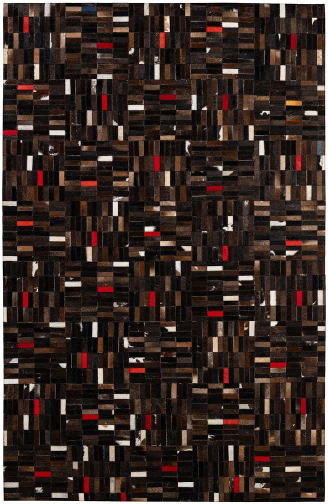 5' 1 x 8' Cowhide - Patchwork Rug