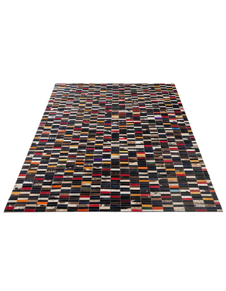 Detail image of 5' 2 x 7' 11 Cowhide - Patchwork Rug