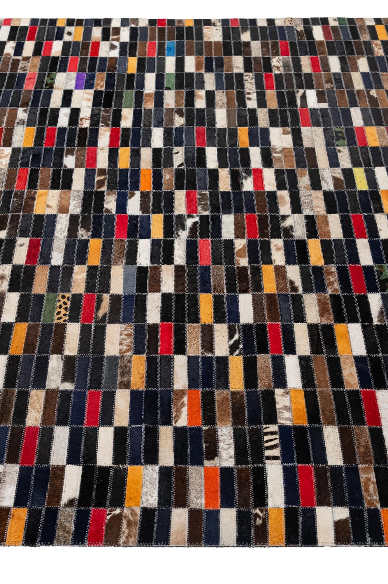 5' 2 x 7' 11 Cowhide - Patchwork Rug