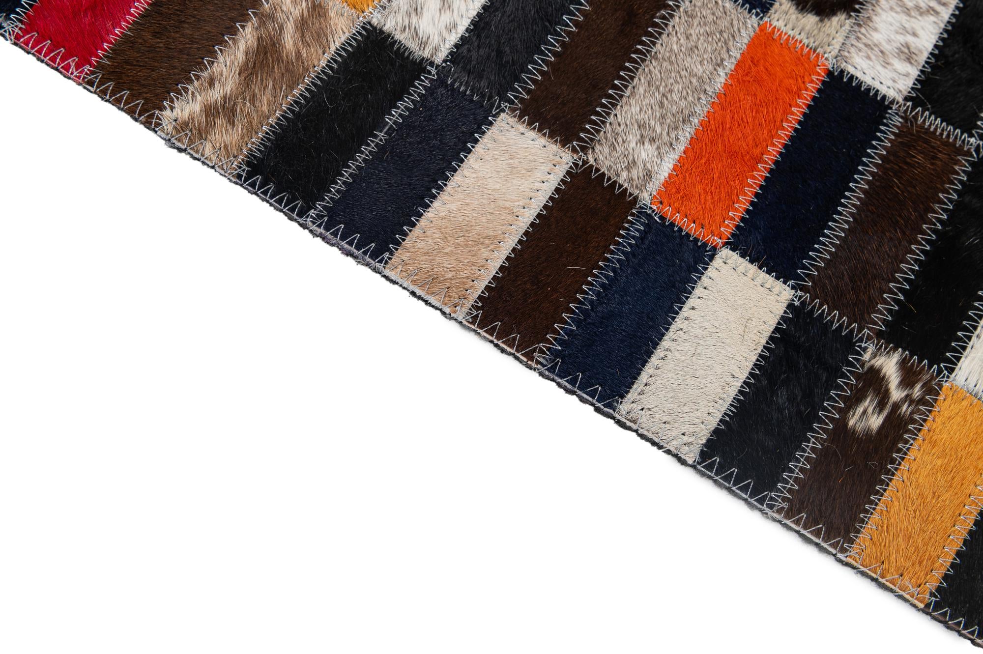 5' 2 x 7' 11 Cowhide - Patchwork Rug