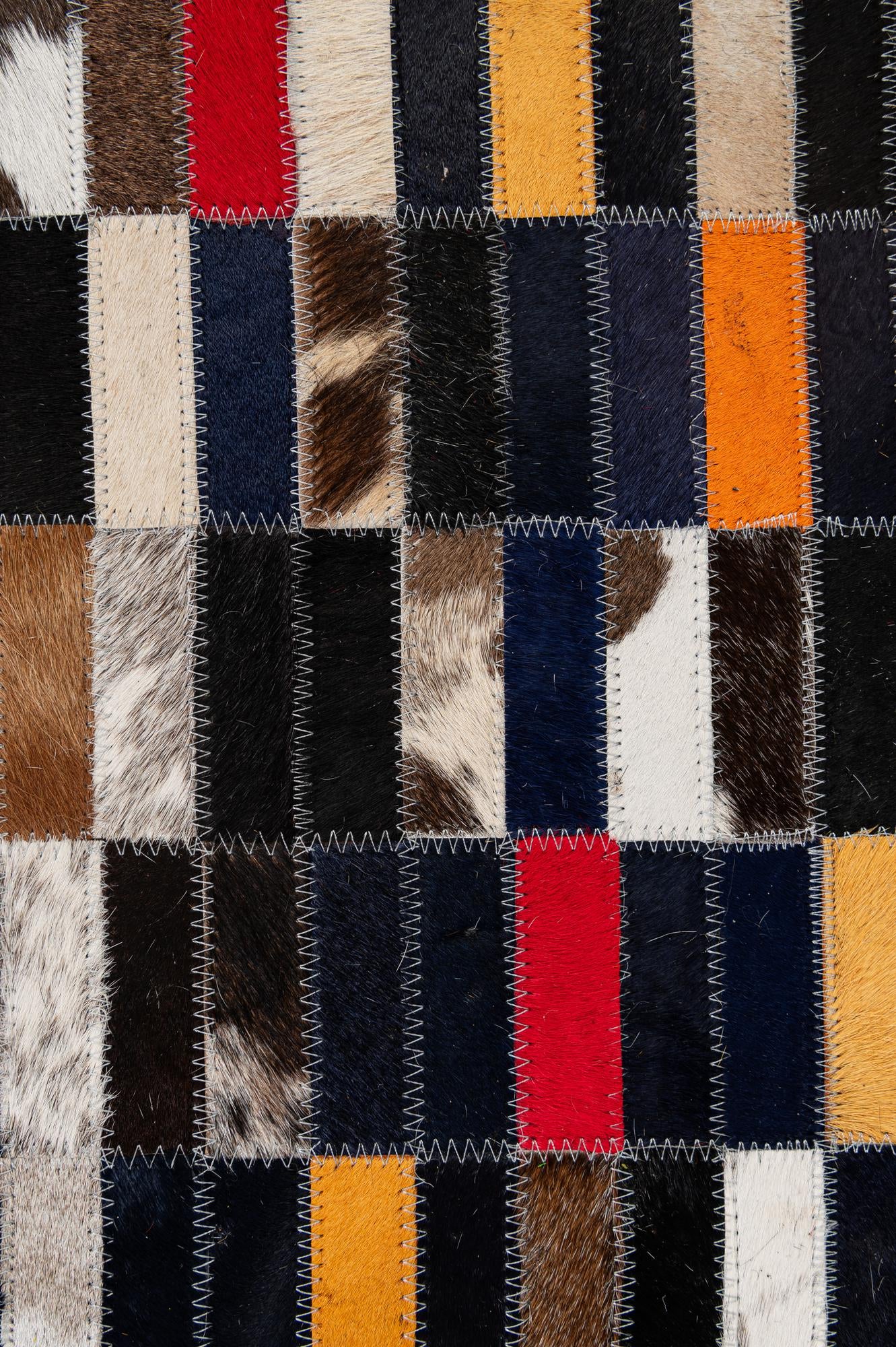 5' 2 x 7' 11 Cowhide - Patchwork Rug