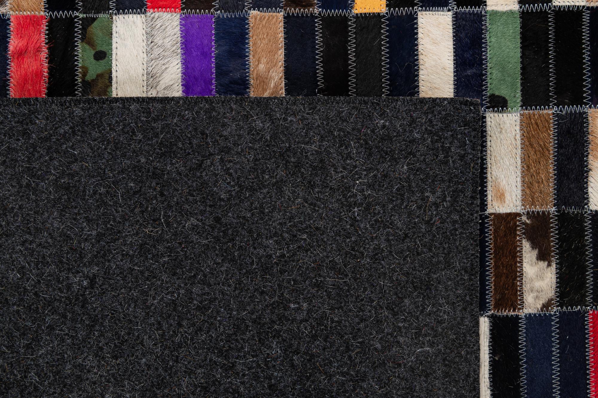 5' 2 x 7' 11 Cowhide - Patchwork Rug