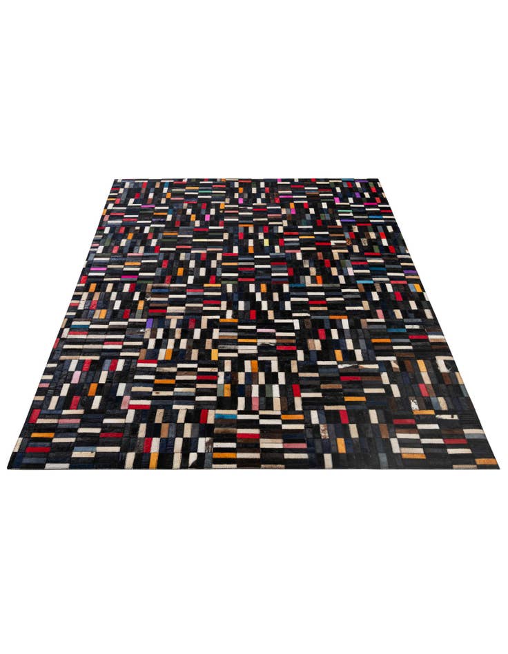 Detail image of 5' 1 x 8' 1 Cowhide - Patchwork Rug