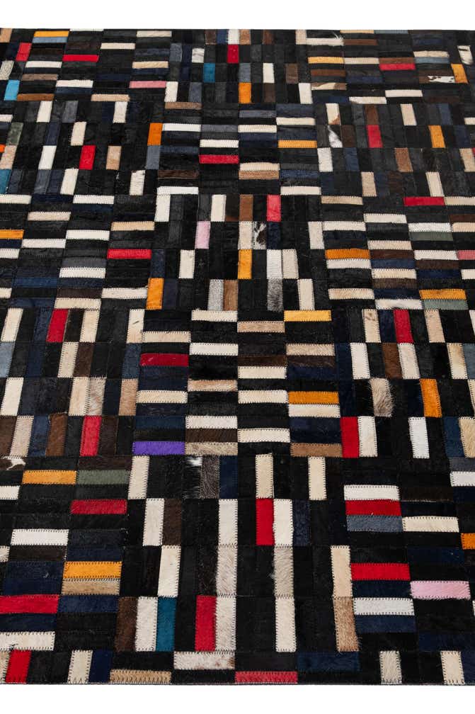 5' 1 x 8' 1 Cowhide - Patchwork Rug