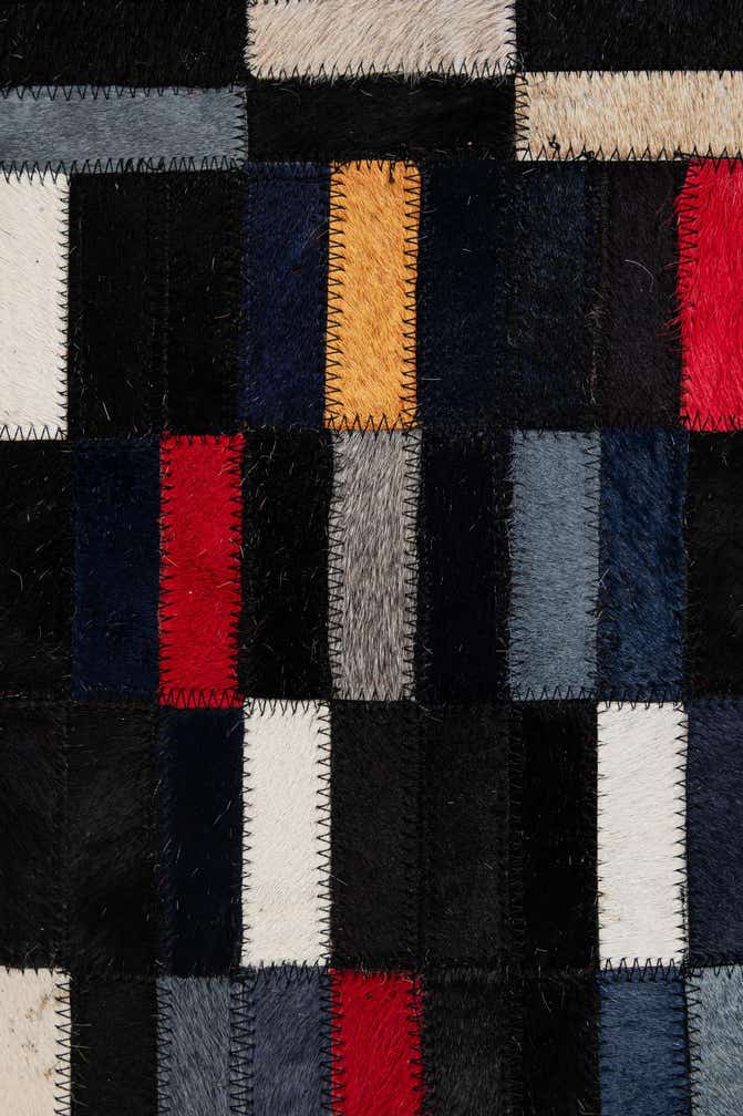 5' 1 x 8' 1 Cowhide - Patchwork Rug