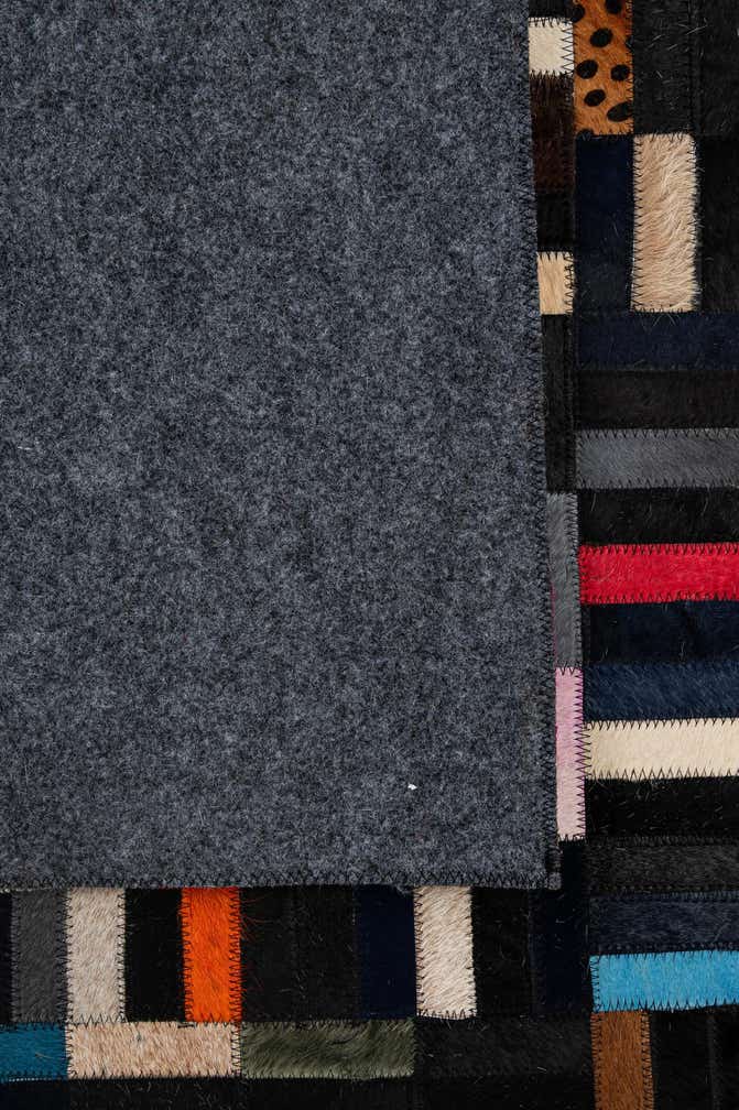 5' 1 x 8' 1 Cowhide - Patchwork Rug