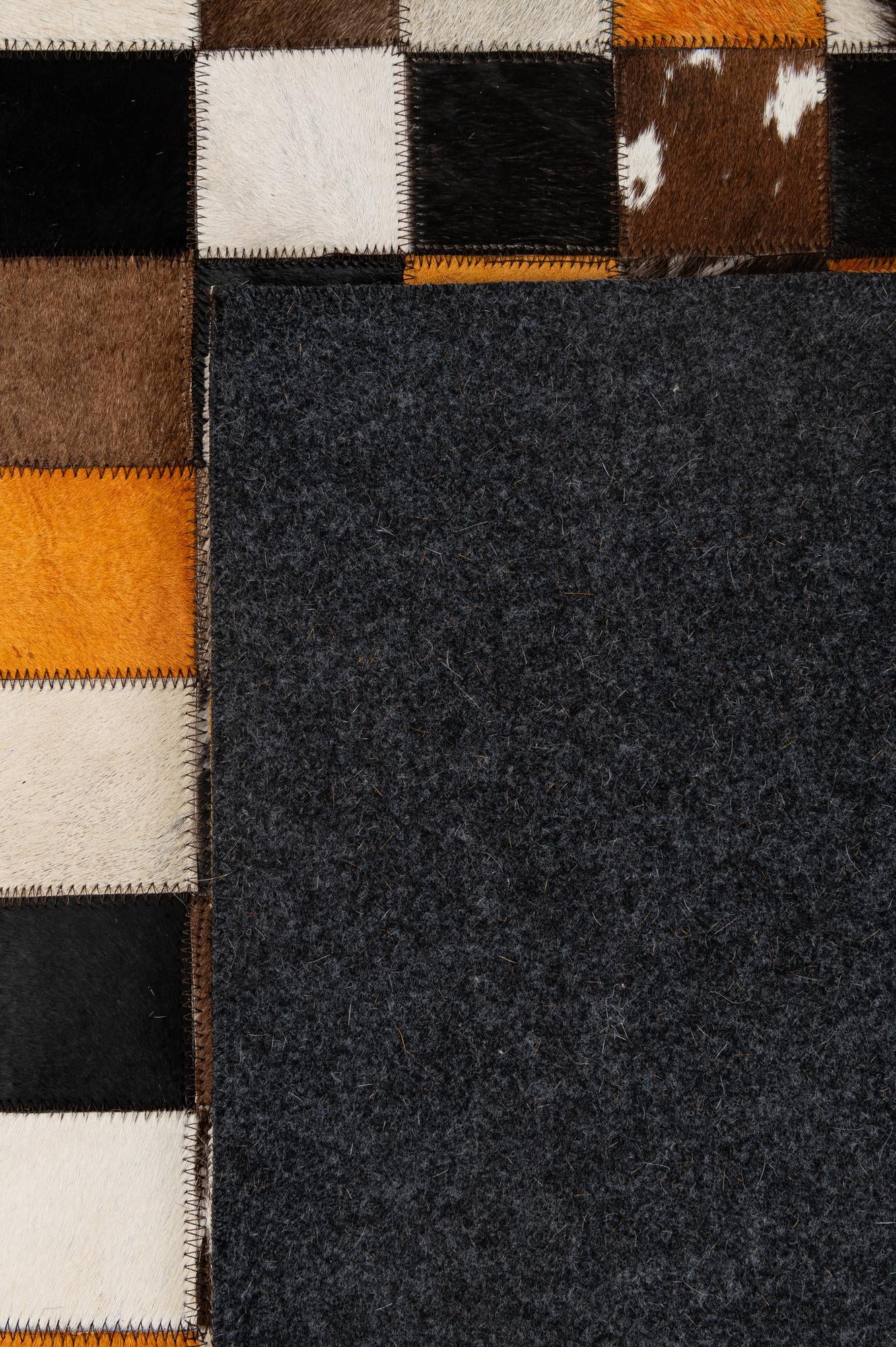 5' 2 x 8' Cowhide - Patchwork Rug