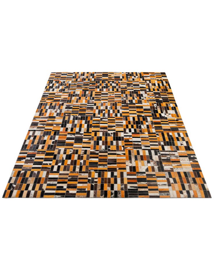 Detail image of 5' x 7' 11 Cowhide - Patchwork Rug