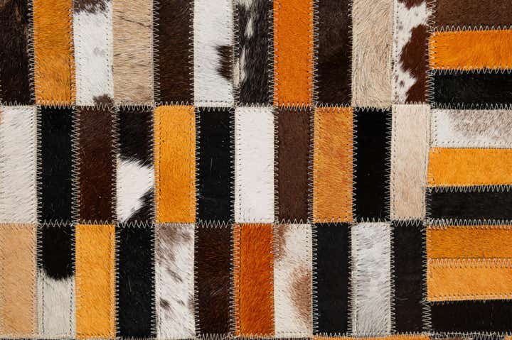5' x 7' 11 Cowhide - Patchwork Rug