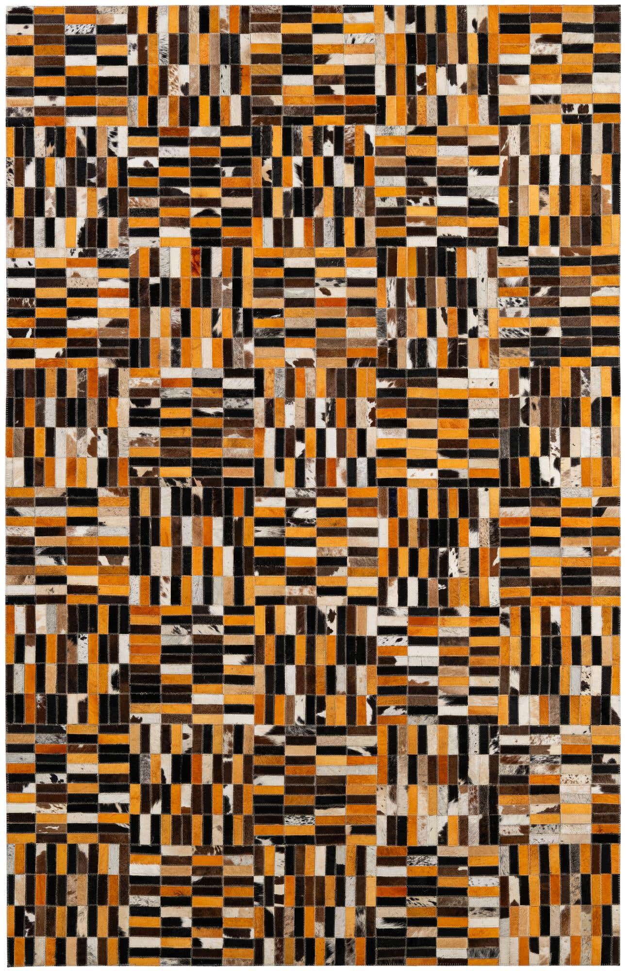 5' x 7' 11 Cowhide - Patchwork Rug