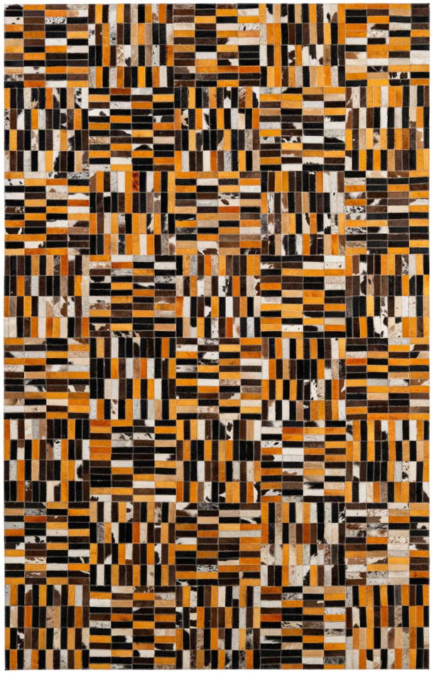 Detail image of 5' x 7' 11 Cowhide - Patchwork Rug