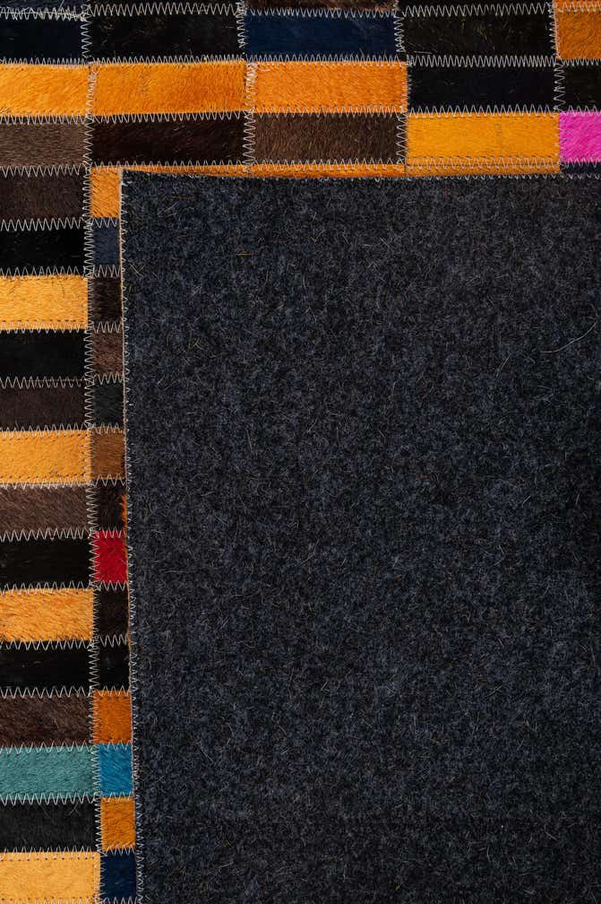 5' 1 x 8' Cowhide - Patchwork Rug