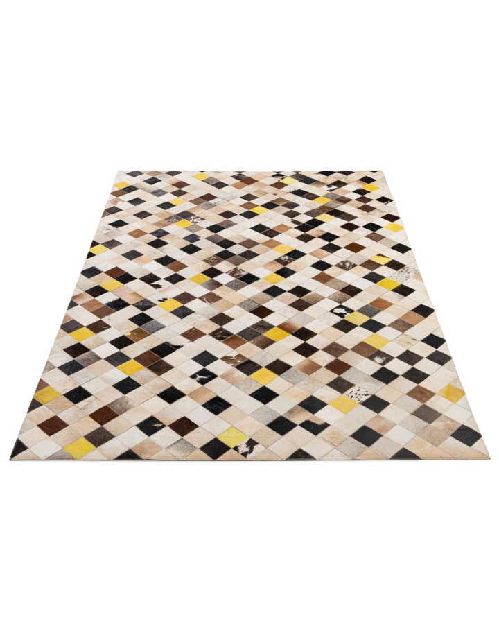 5' 1 x 7' 10 Cowhide - Patchwork Rug