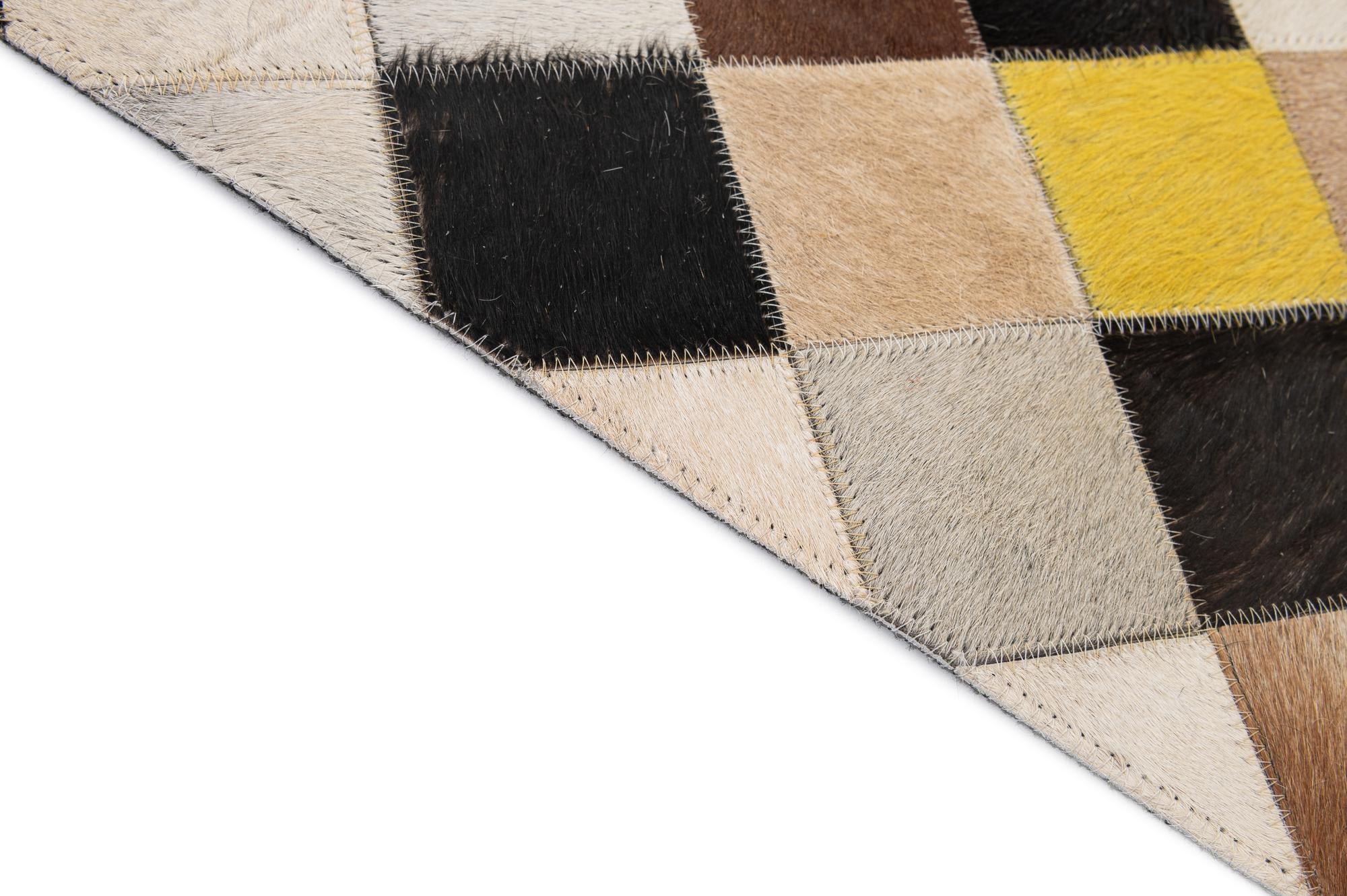 5' 1 x 7' 10 Cowhide - Patchwork Rug