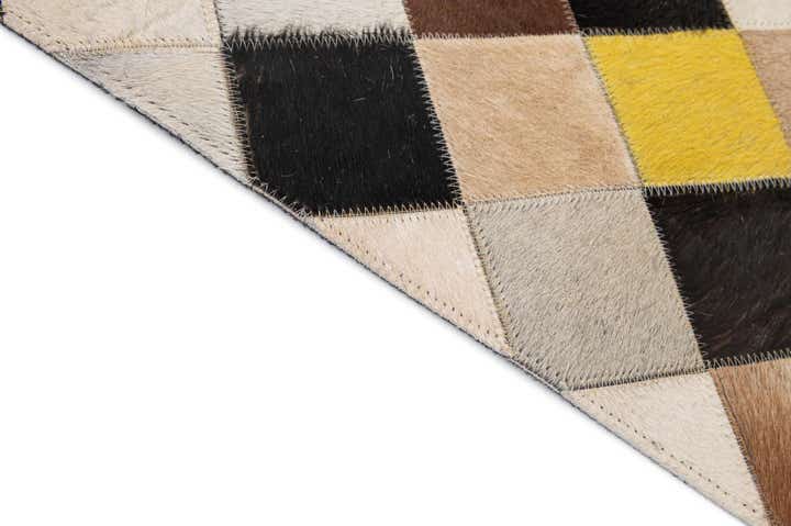 5' 1 x 7' 10 Cowhide - Patchwork Rug