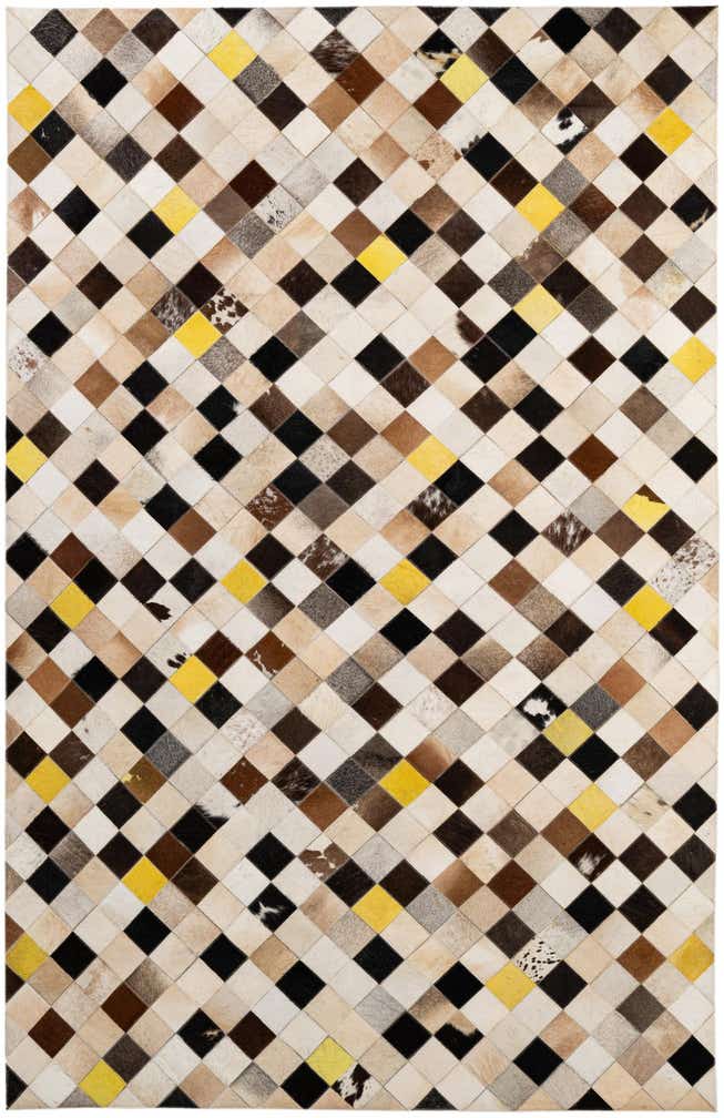 5' 1 x 7' 10 Cowhide - Patchwork Rug
