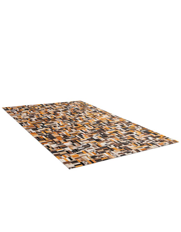 Detail image of 5' 1 x 8' Cowhide - Patchwork Rug