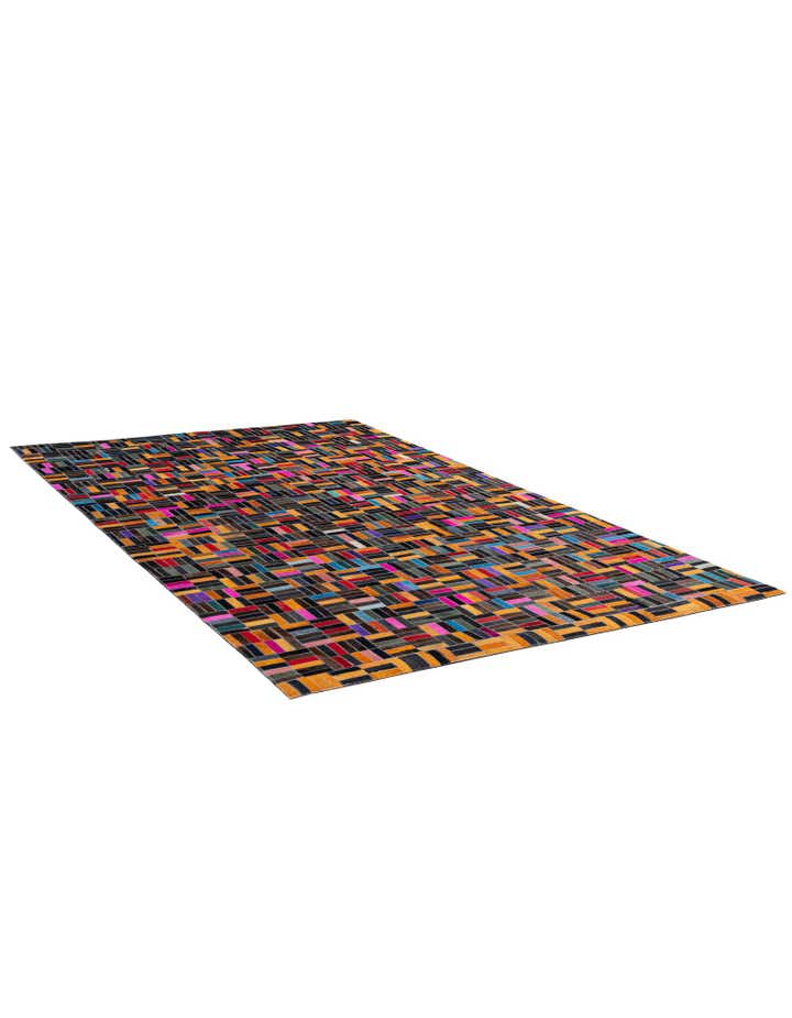 4' 11 x 8' Cowhide - Patchwork Rug