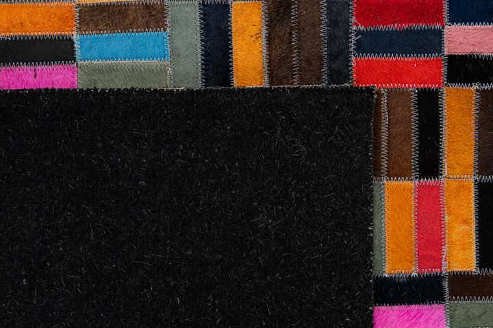 4' 11 x 8' Cowhide - Patchwork Rug
