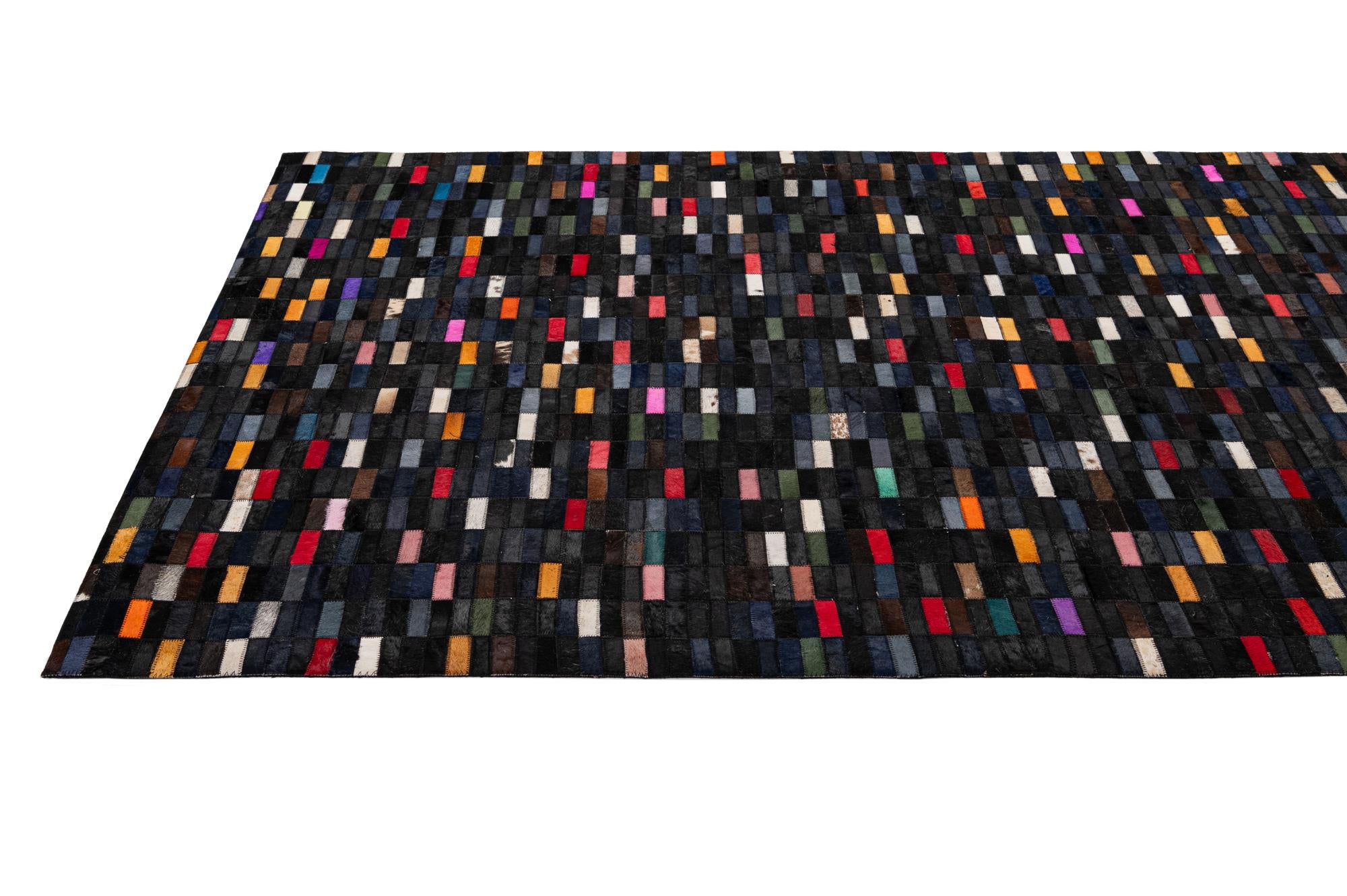 5' 2 x 7' 11 Cowhide - Patchwork Rug