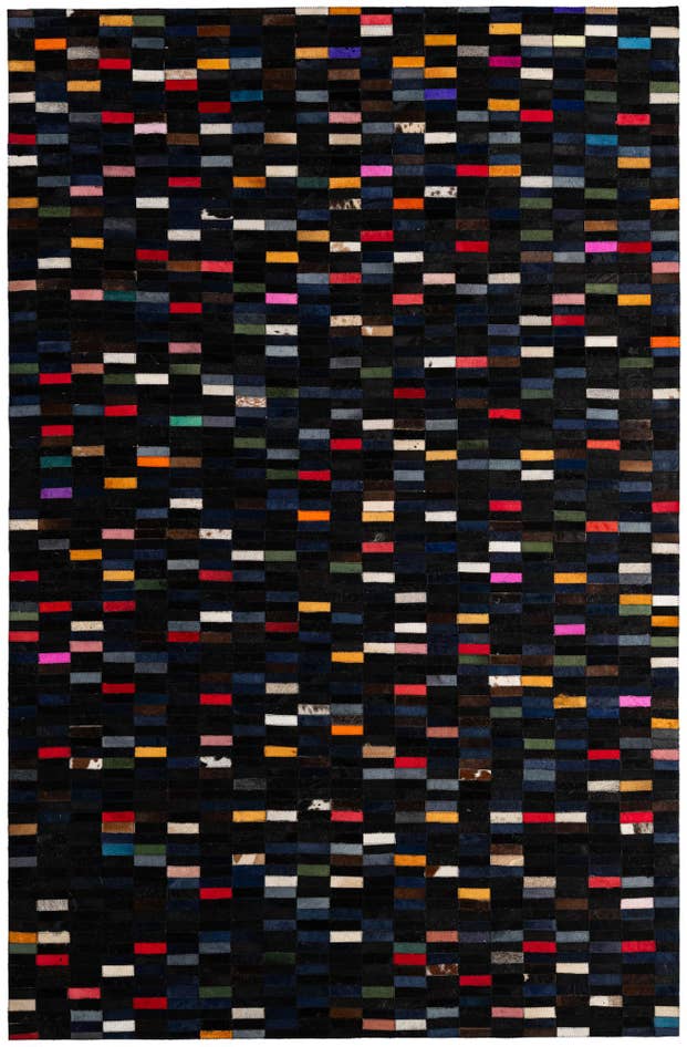 Detail image of 5' 2 x 7' 11 Cowhide - Patchwork Rug