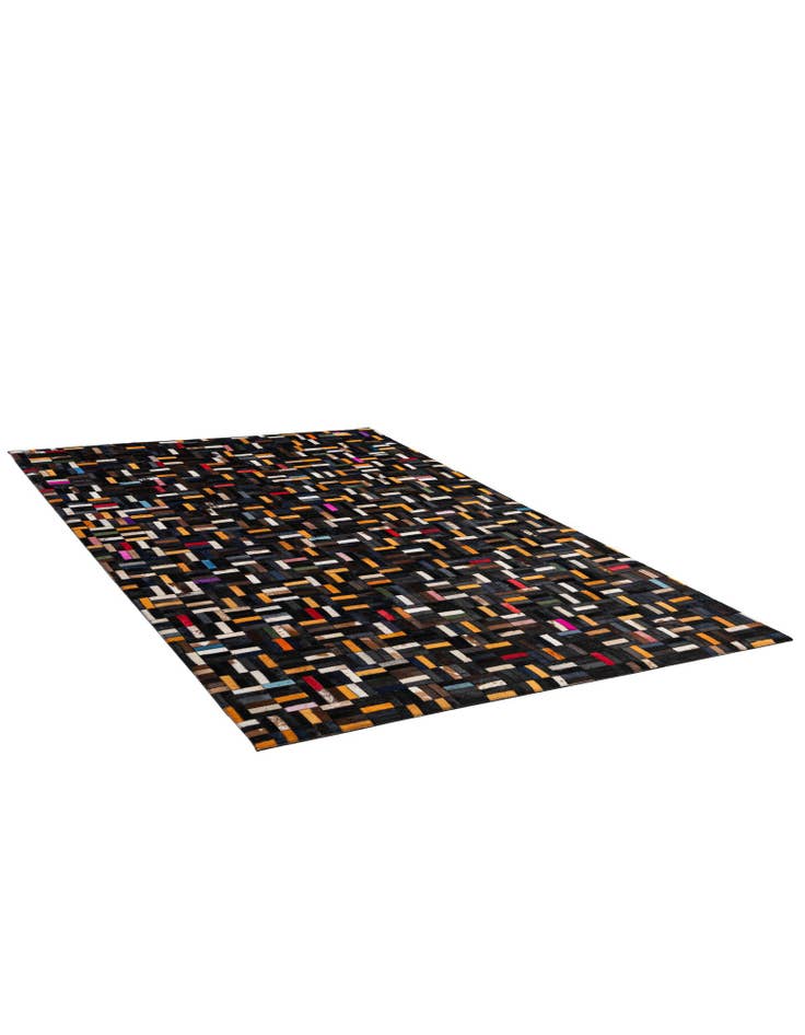 Detail image of 5' 1 x 8' Cowhide - Patchwork Rug