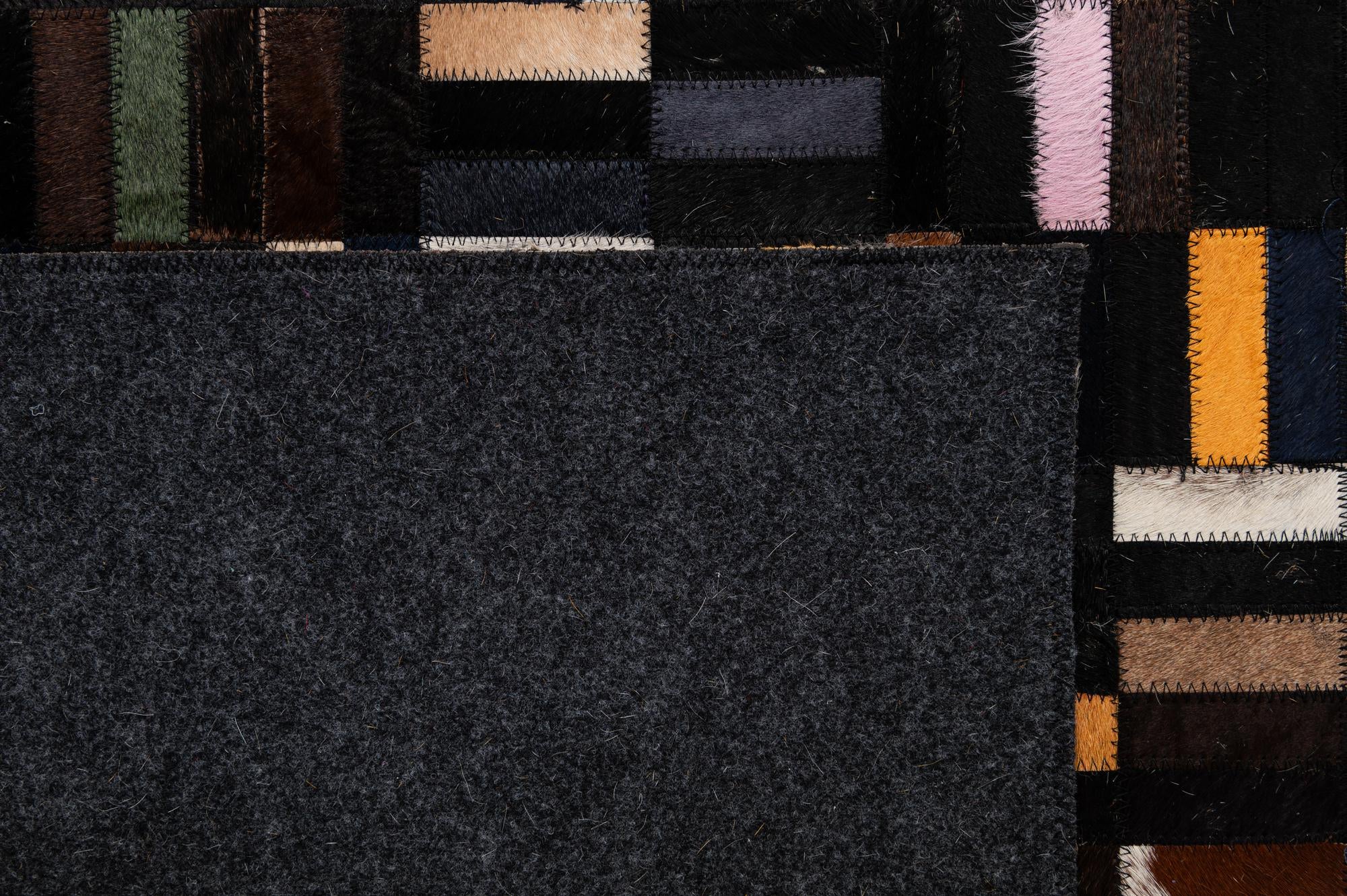 5' 1 x 8' Cowhide - Patchwork Rug