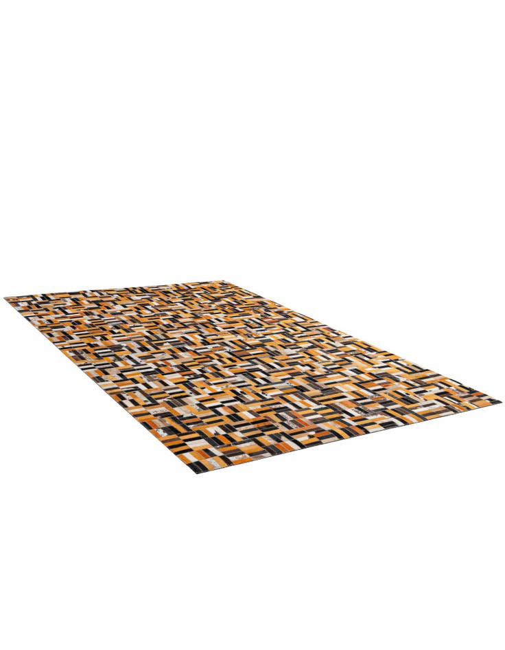 Detail image of 4' 11 x 7' 11 Cowhide - Patchwork Rug