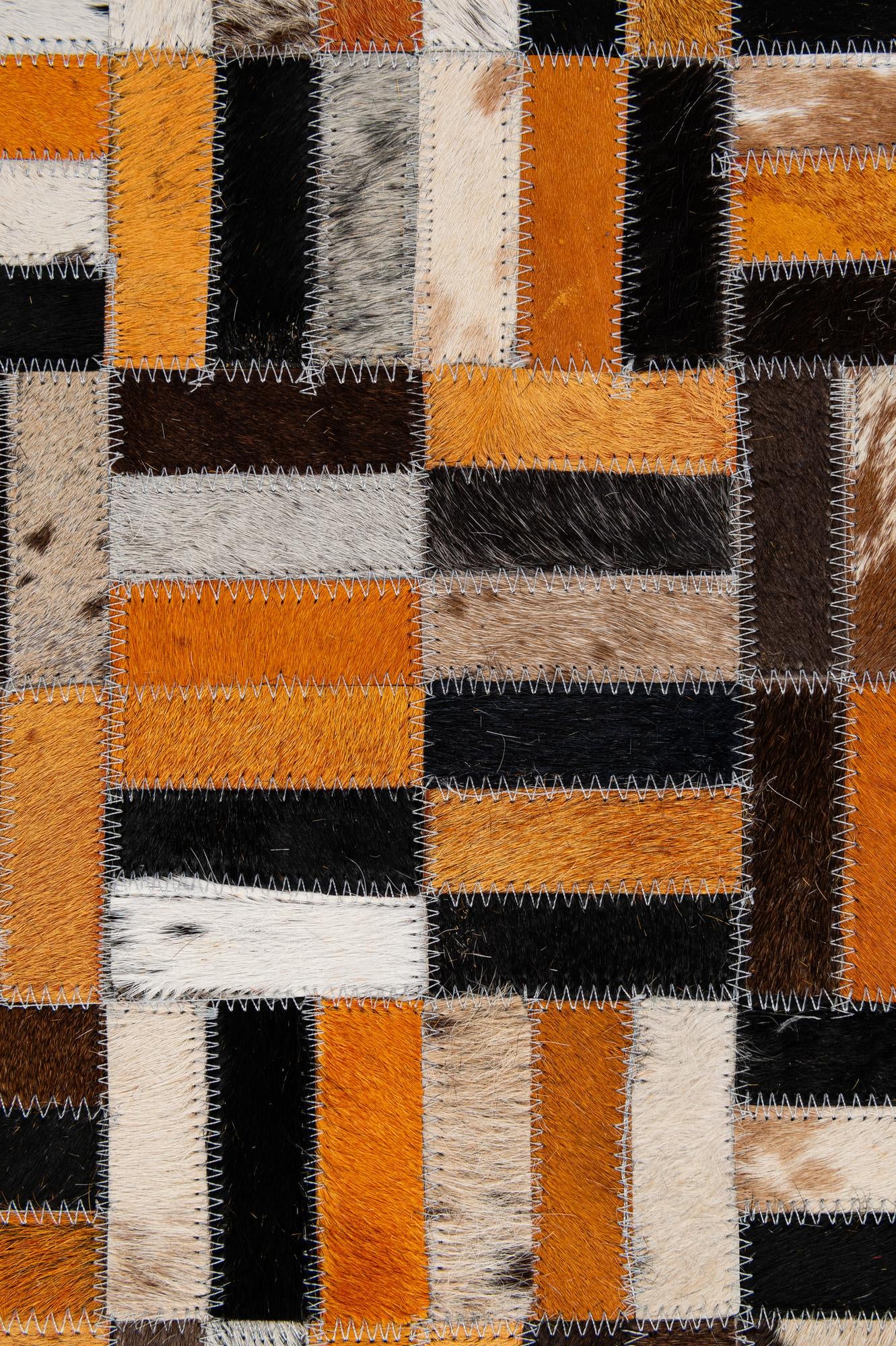 4' 11 x 7' 11 Cowhide - Patchwork Rug