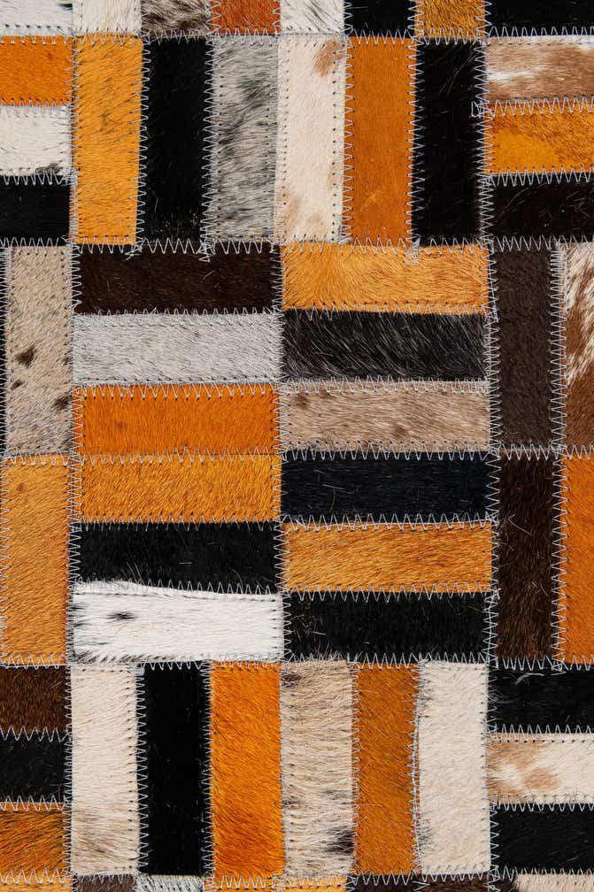 4' 11 x 7' 11 Cowhide - Patchwork Rug