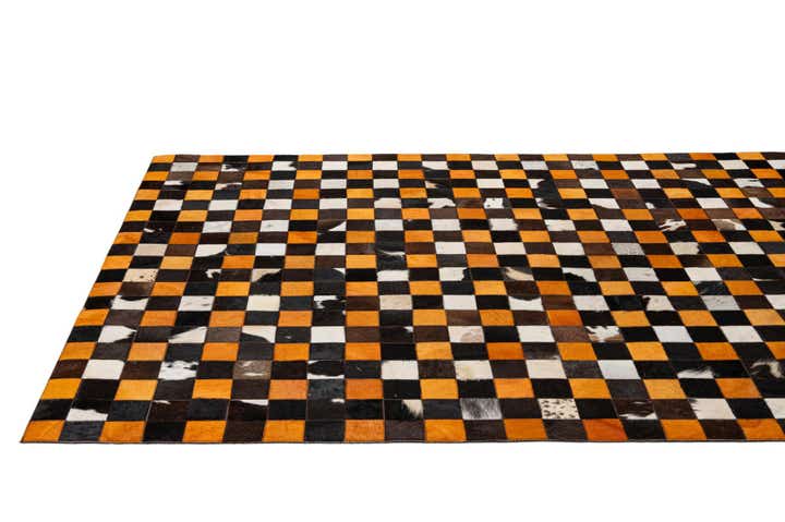 5' 2 x 8' Cowhide - Patchwork Rug