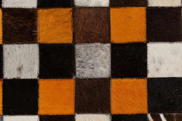 5' 2 x 8' Cowhide - Patchwork Rug