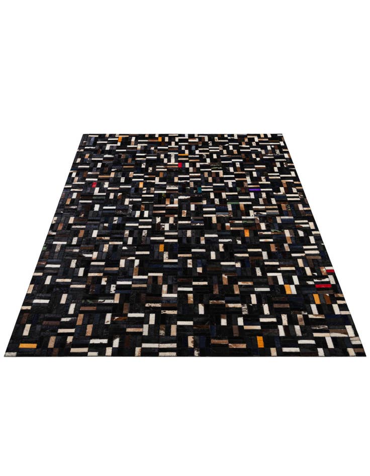 Detail image of 5' x 8' Cowhide - Patchwork Rug