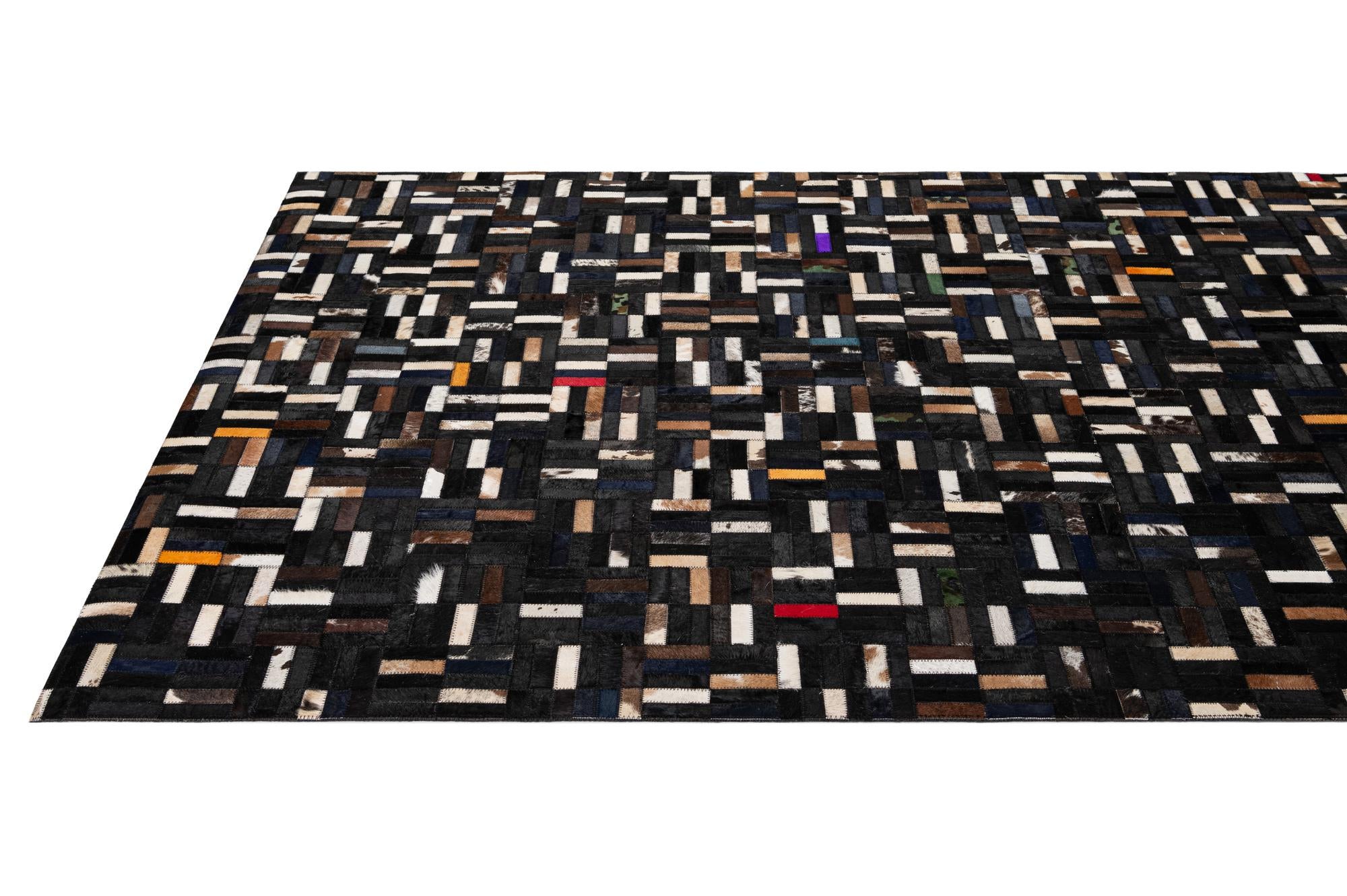 5' x 8' Cowhide - Patchwork Rug